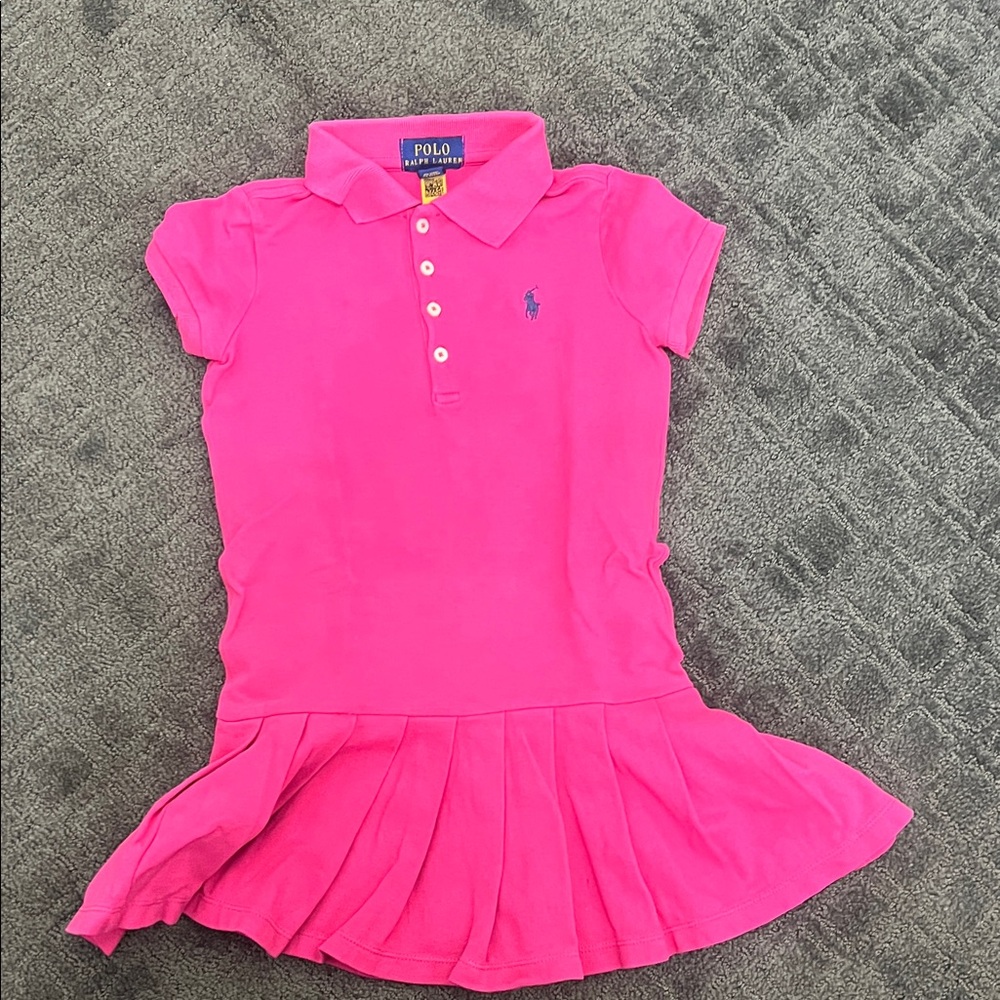 Polo by Ralph Lauren Vibrant Pink Kids Polo Dress